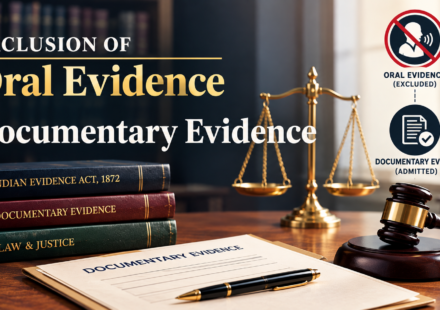 POWERS OF COURT OF FIRST APPEALExclusion of Oral Evidence by Documentary Evidence