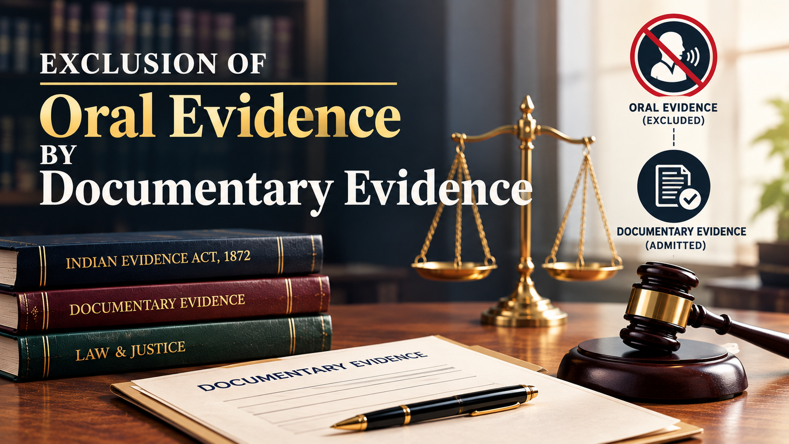 POWERS OF COURT OF FIRST APPEALExclusion of Oral Evidence by Documentary Evidence
