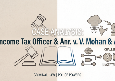 INCOME TAX OFFICER & ANR. v. V. MOHAN & ANR