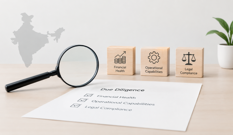 Role of Due Diligence in Evaluating the Financial Health, Operational Capabilities, and Legal Compliance of a Company in India